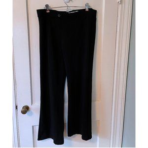 Betabrand Womens Classic Dress Pant Yoga Pant | Bootcut Black Size XL Petite
